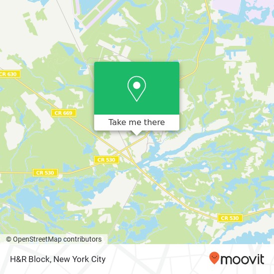 H&R Block map