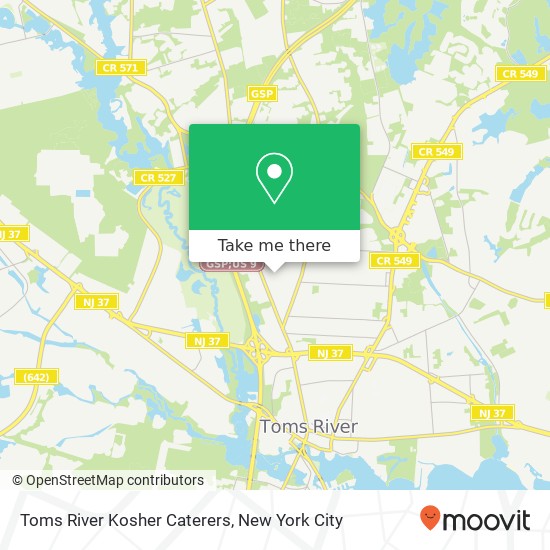 Toms River Kosher Caterers map