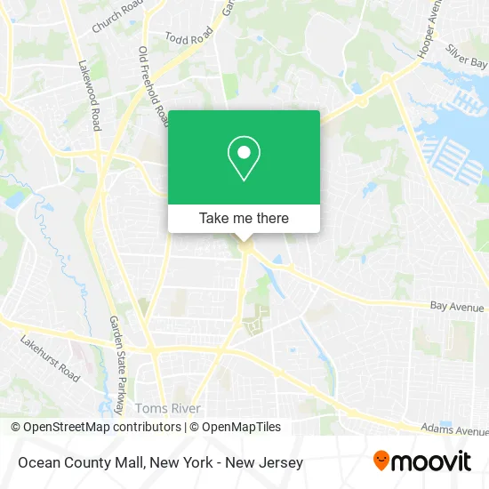 Ocean County Mall map