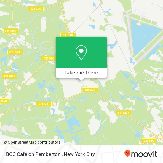 BCC Cafe on Pemberton. map