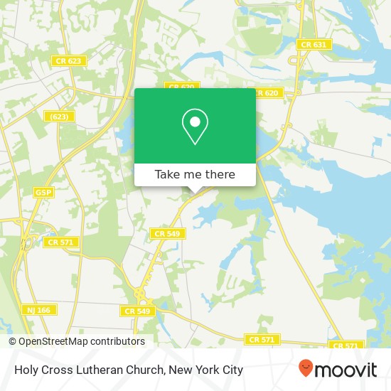 Holy Cross Lutheran Church map