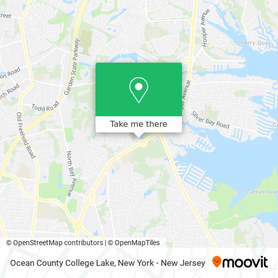 Ocean County College Lake map