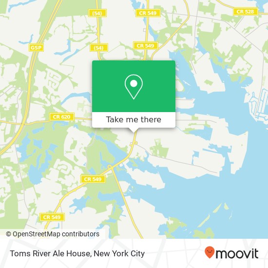 Toms River Ale House map