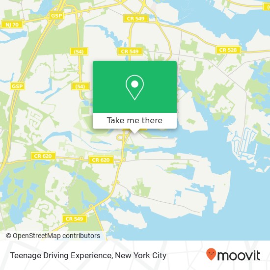 Teenage Driving Experience map