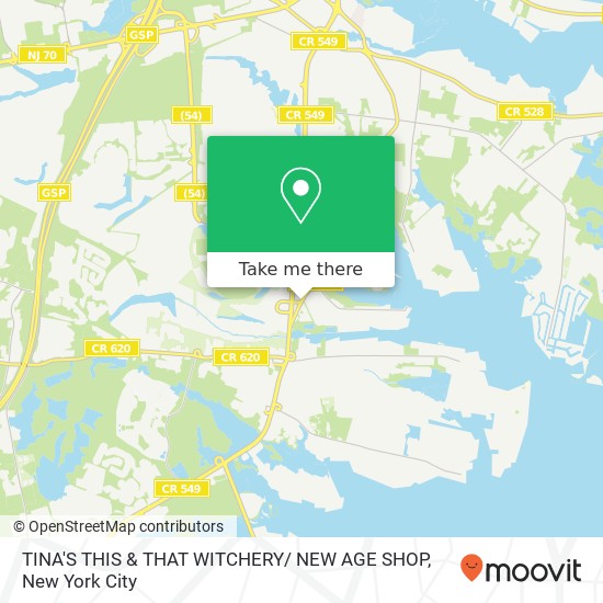 TINA'S THIS & THAT WITCHERY/ NEW AGE SHOP map