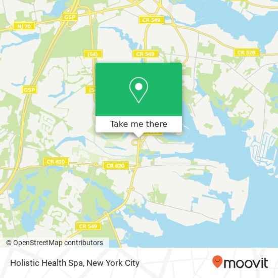 Holistic Health Spa map