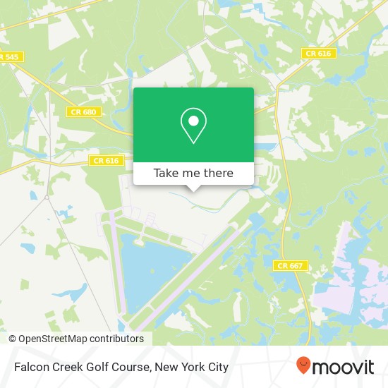 Falcon Creek Golf Course map