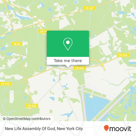 Mapa de New Life Assembly Of God