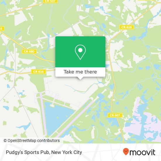 Pudgy's Sports Pub map