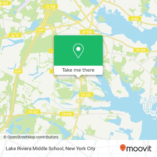 Lake Riviera Middle School map
