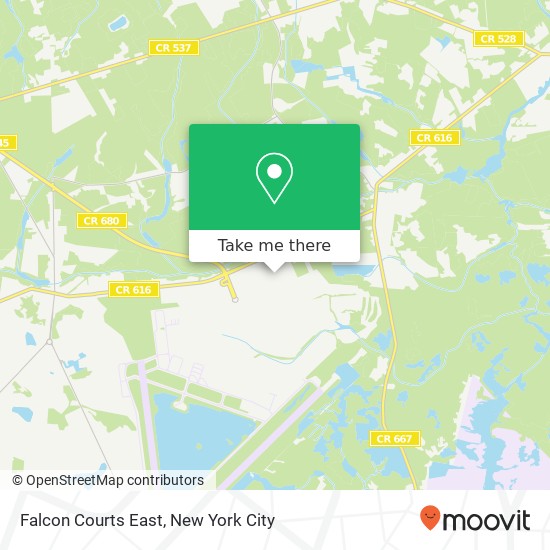 Mapa de Falcon Courts East