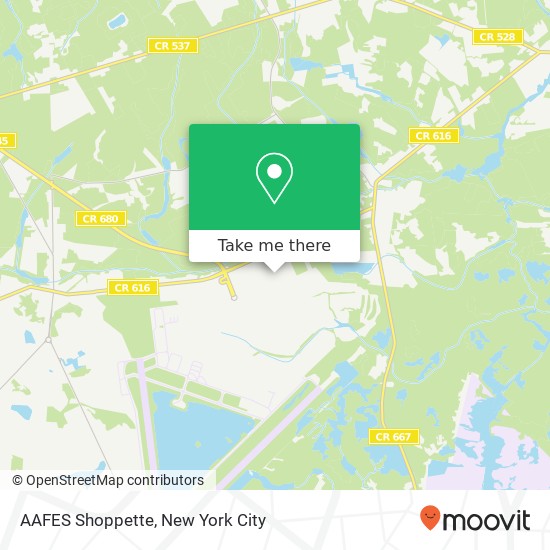 Mapa de AAFES Shoppette
