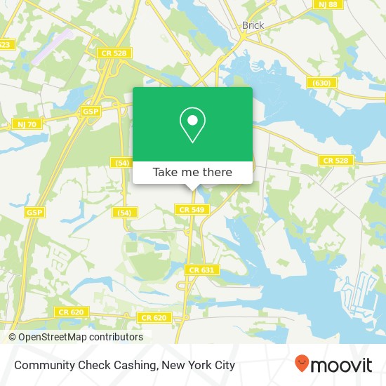 Mapa de Community Check Cashing