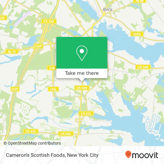 Cameron's Scottish Foods map