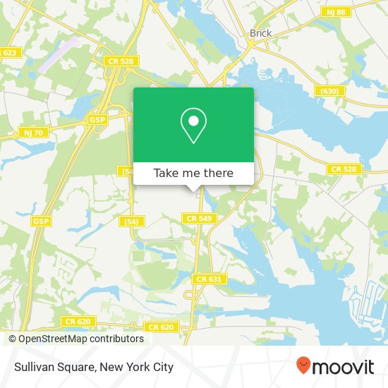 Mapa de Sullivan Square