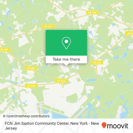 FCN Jim Saxton Community Center map