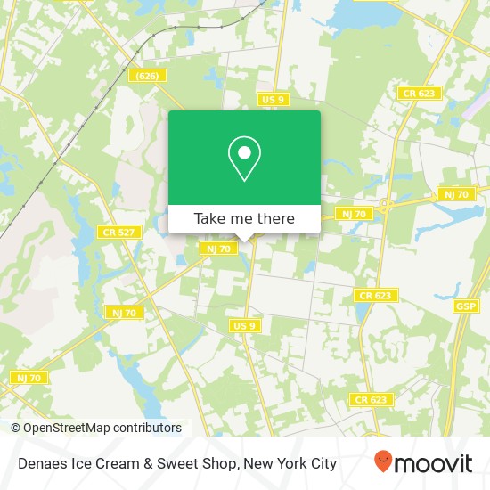 Denaes Ice Cream & Sweet Shop map