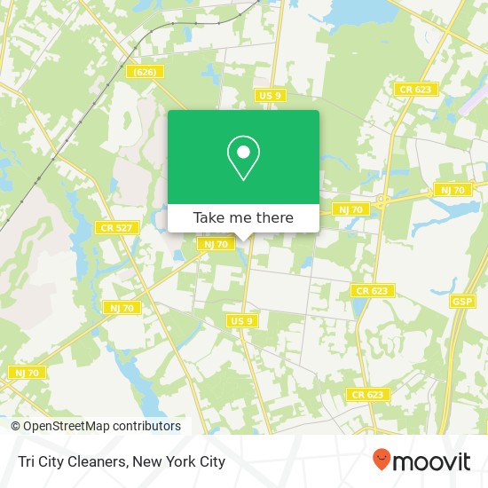 Tri City Cleaners map