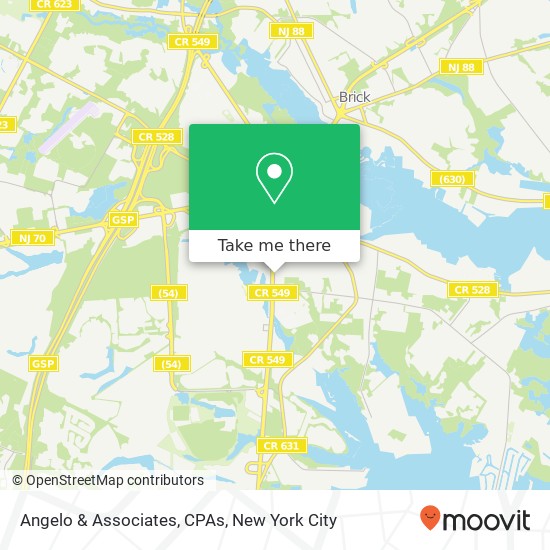 Angelo & Associates, CPAs map