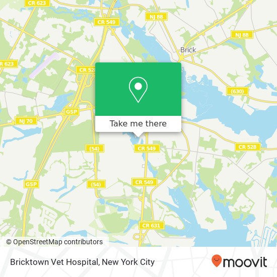 Bricktown Vet Hospital map