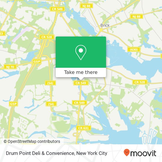 Mapa de Drum Point Deli & Convenience