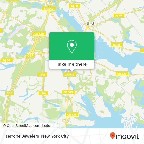 Terrone Jewelers map