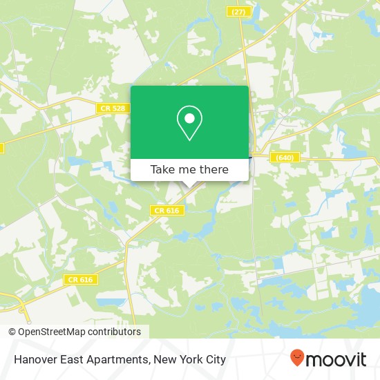 Mapa de Hanover East Apartments