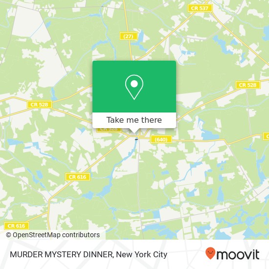 MURDER MYSTERY DINNER map