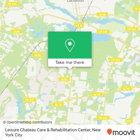Leisure Chateau Care & Rehabilitation Center map