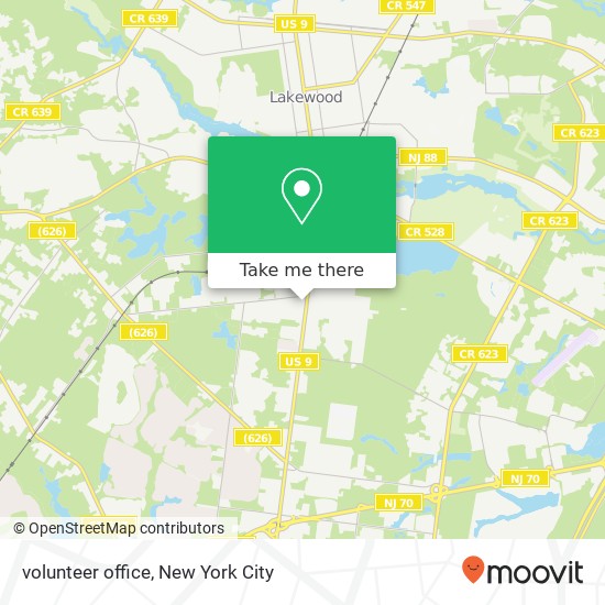 volunteer office map