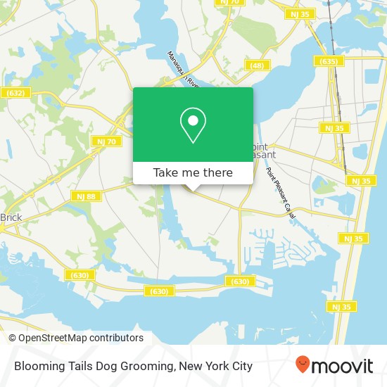 Mapa de Blooming Tails Dog Grooming