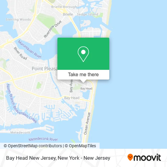 Bay Head New Jersey map