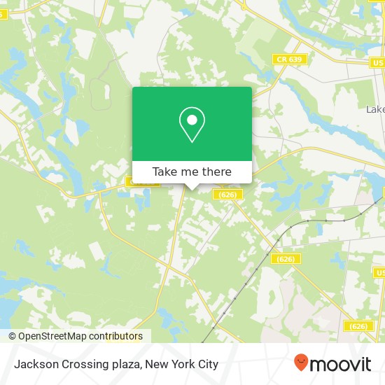 Mapa de Jackson Crossing plaza