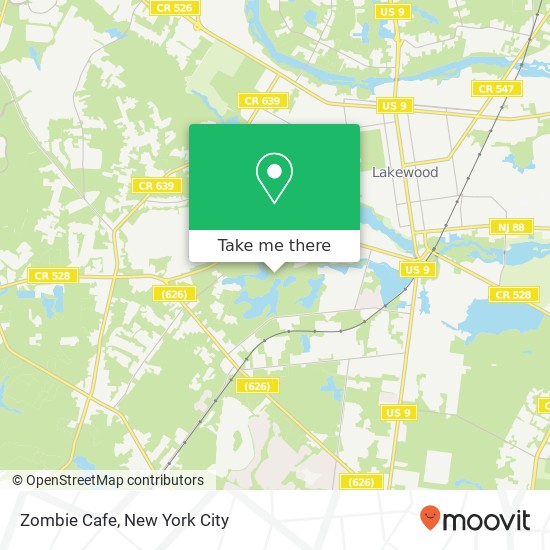 Zombie Cafe map