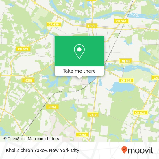 Khal Zichron Yakov map