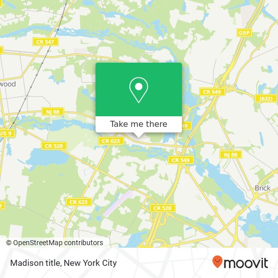 Madison title map