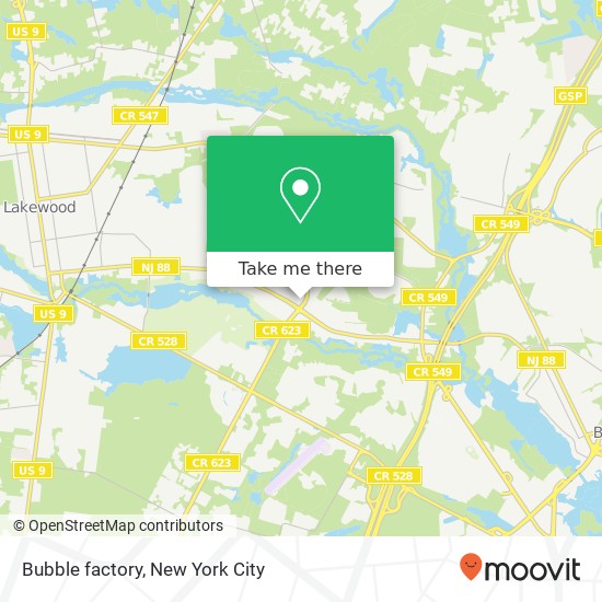 Mapa de Bubble factory