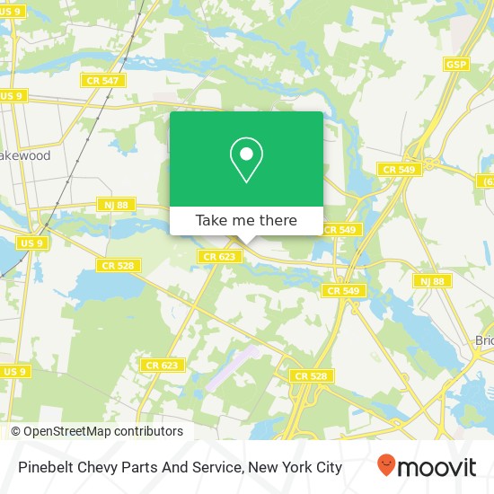 Pinebelt Chevy Parts And Service map