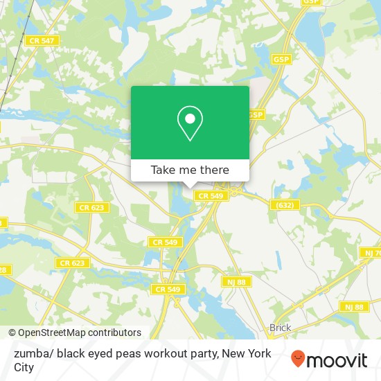 zumba/ black eyed peas workout party map