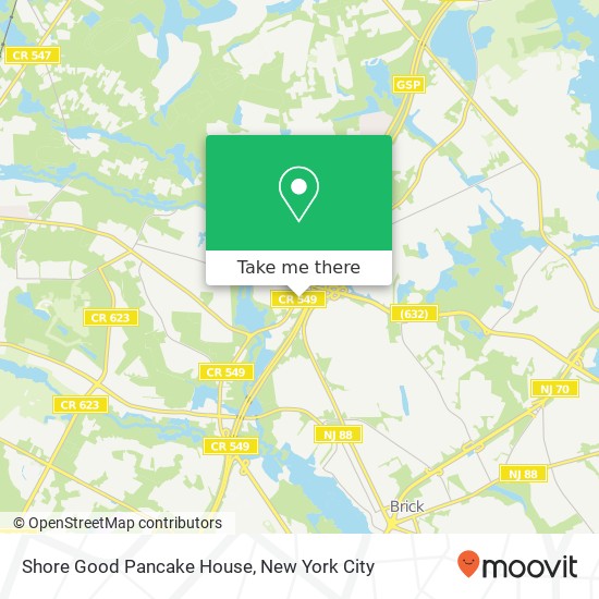 Mapa de Shore Good Pancake House