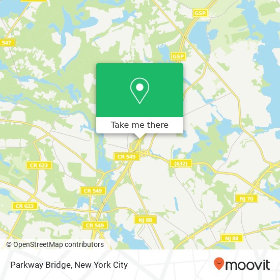 Parkway Bridge map