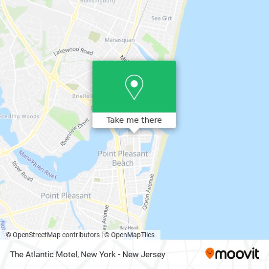 The Atlantic Motel map