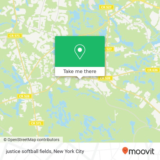 justice softball fields map