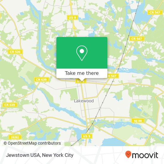 Mapa de Jewstown USA