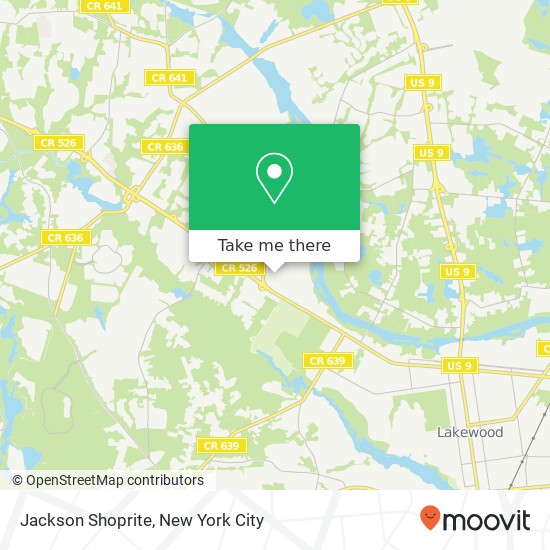 Jackson Shoprite map
