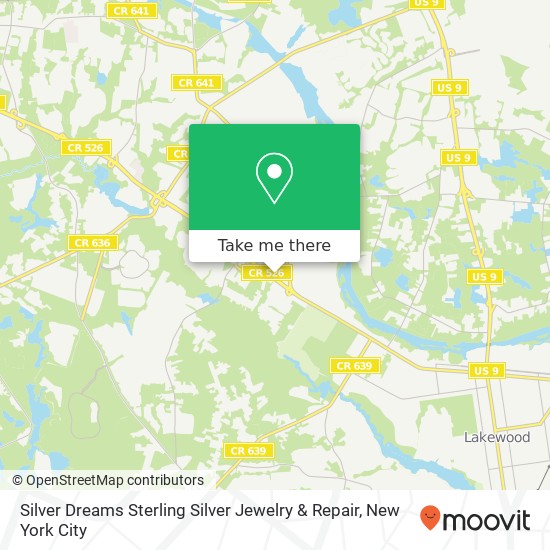 Mapa de Silver Dreams Sterling Silver Jewelry & Repair