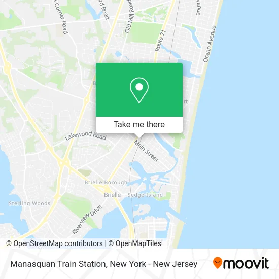 Manasquan Train Station map
