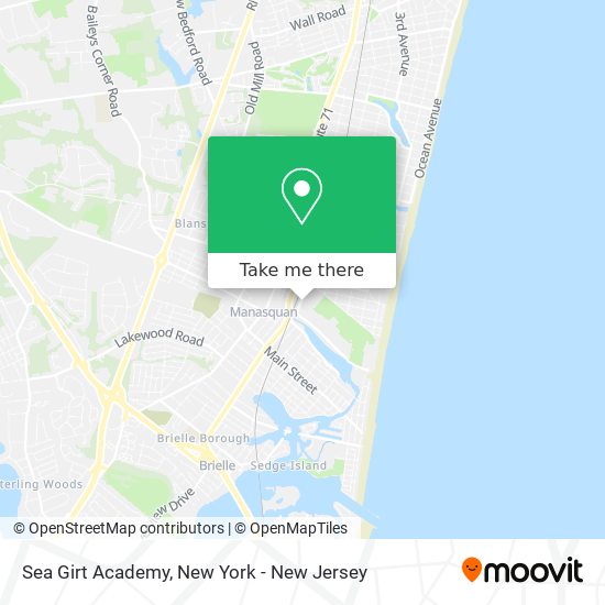 Sea Girt Academy map