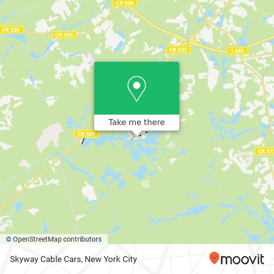 Mapa de Skyway Cable Cars