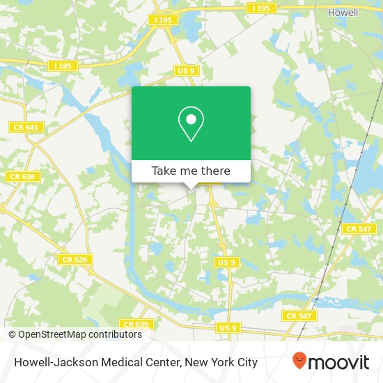 Howell-Jackson Medical Center map